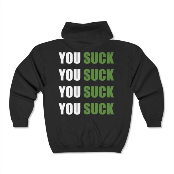 Stay Negative Hoodie Back Design