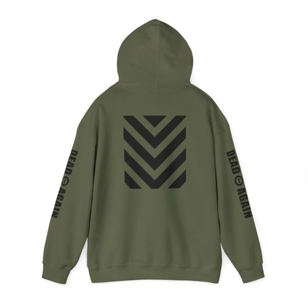 Military Green – Stay Negative Pullover Hoodie – Front & Back Design - Image 3