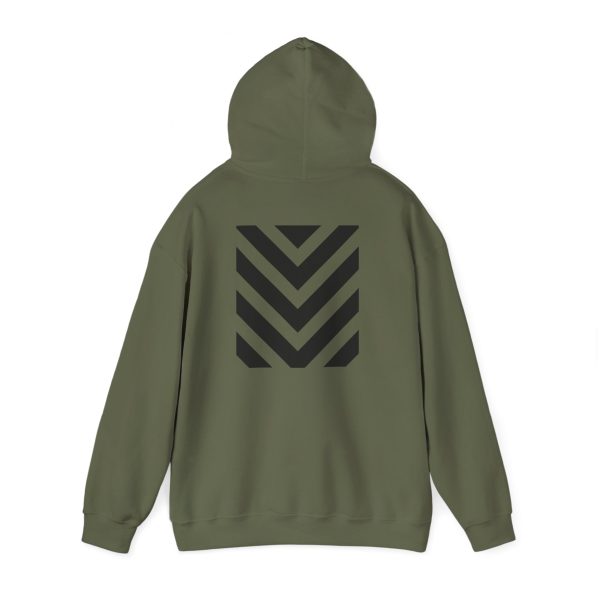 Military Green – Stay Negative Pullover Hoodie – Front & Back Design - Image 3