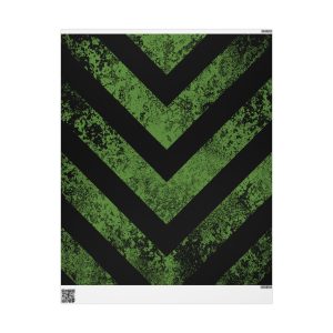 DEAD ⊖ AGAIN Distressed Chevron Wrapping Paper