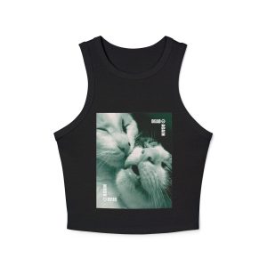 DEAD ⊖ AGAIN Kissing Kittens Racer Tank