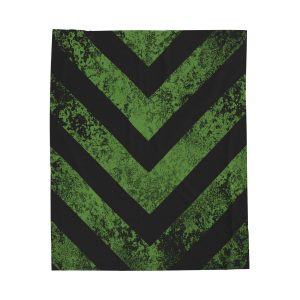 DEAD ⊖ AGAIN Distressed Chevron Blanket